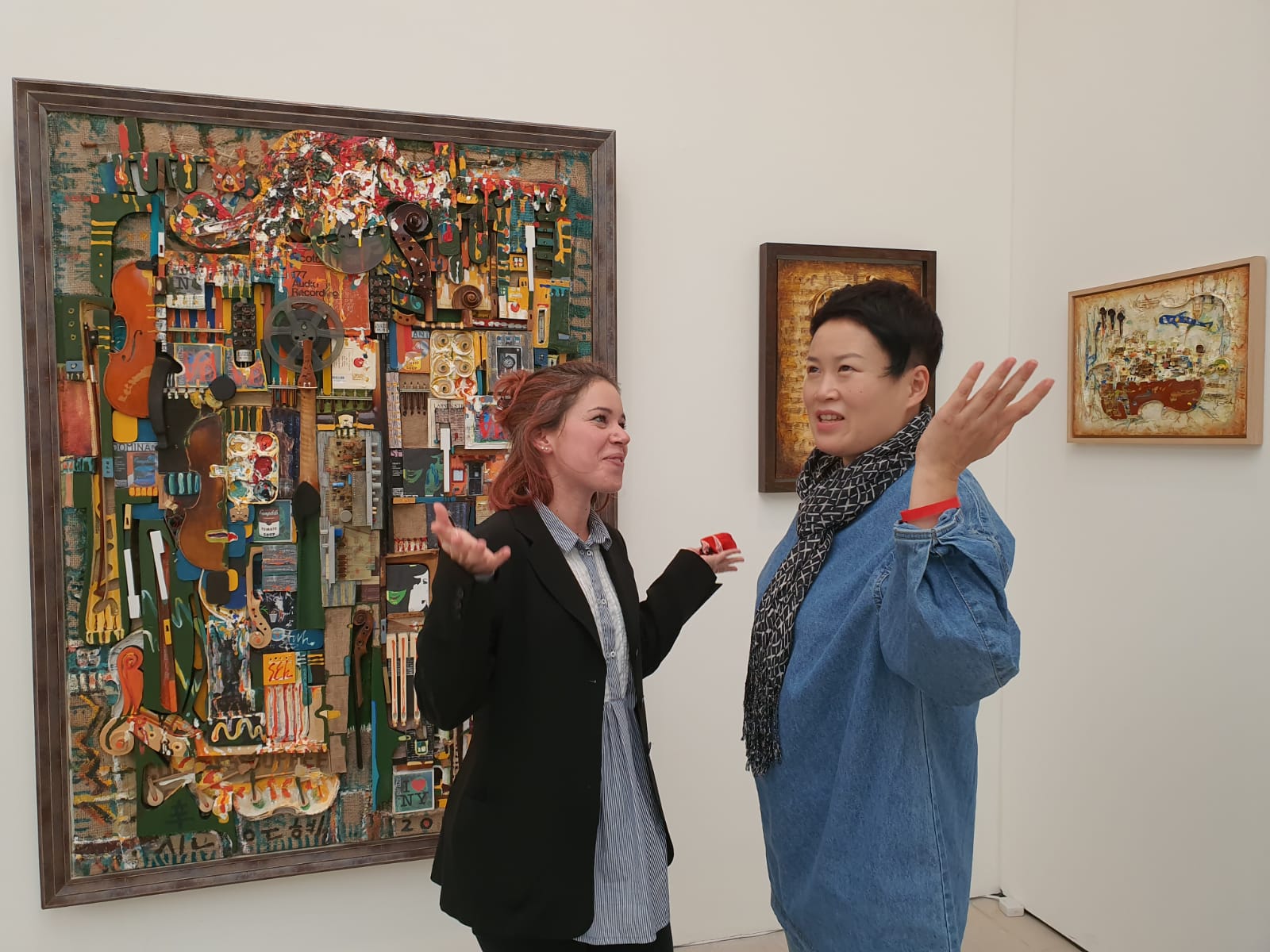 image showing myself with a South Korean artist
